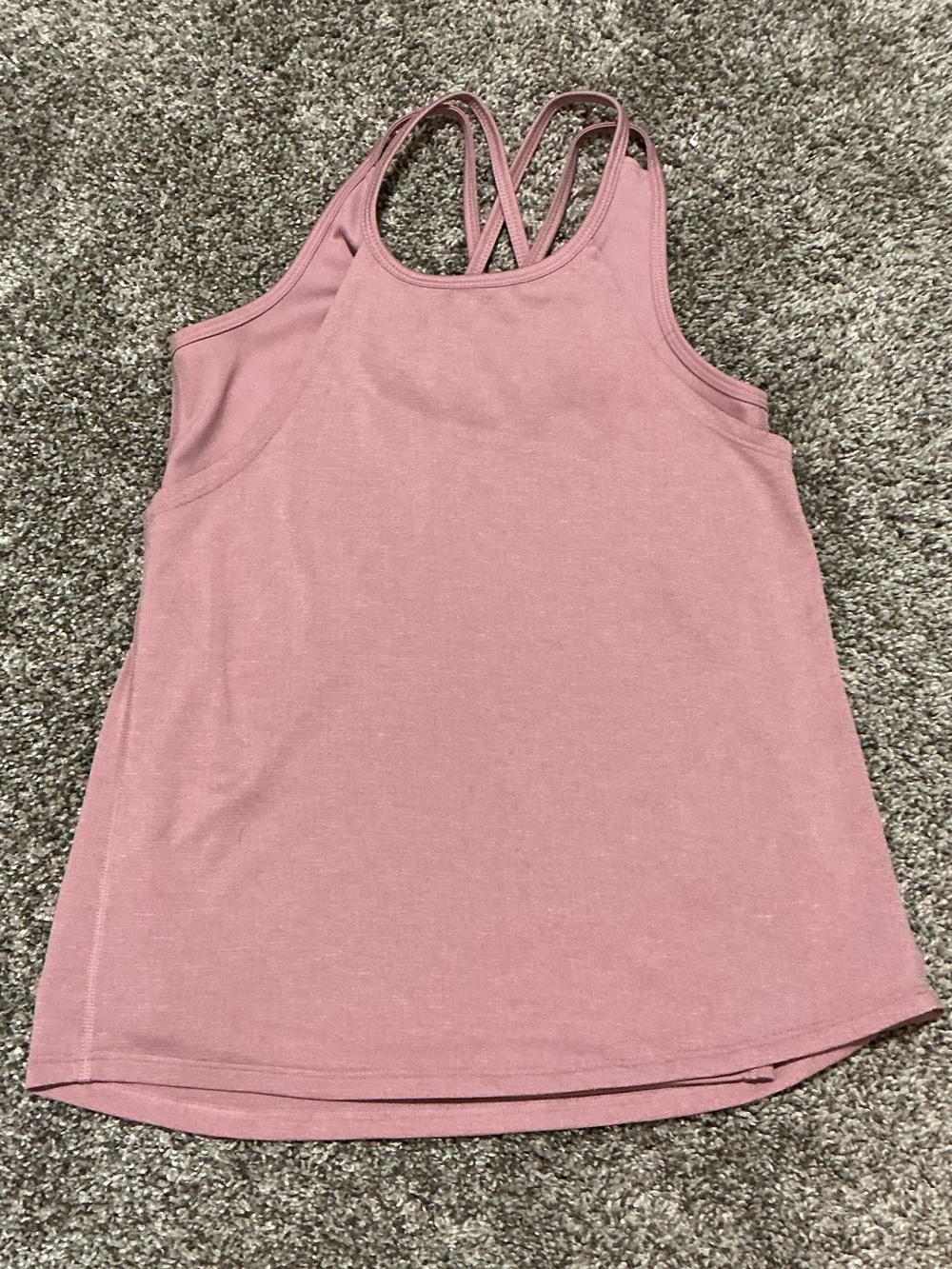 all in motion Dusty Rose Crisscross Tank Top